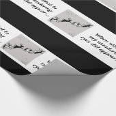 Chalkboard - rendiertje - zwart / wit cadeaupapier (Hoek)