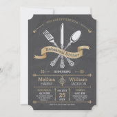Chalkboard repesal Dinner Invitation Kaart (Voorkant)