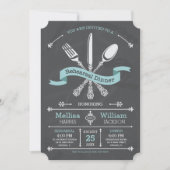 Chalkboard repesal Dinner Invitation Kaart (Voorkant)