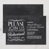 Chalkboard repesal Dinner Kaart (Voorkant / Achterkant)