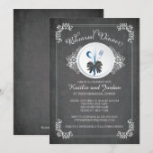 Chalkboard repesal Dinner Party Invitation Kaart (Voorkant / Achterkant)