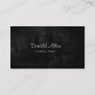 Chalkboard Retro Black Professional Classic Visitekaartje