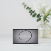 Chalkboard Retro Slate Professional Curven Visitekaartje (Staand voorkant)