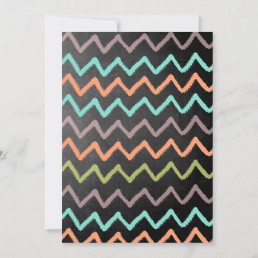 Chalkboard Roar is een Boy Schattige Dino Baby sho Kaart (Achterkant)