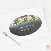 Chalkboard Roos Wedding Invitation Sticker (Envelop)