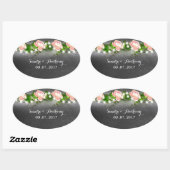 Chalkboard Roos Wedding Invitation Sticker (Vel)