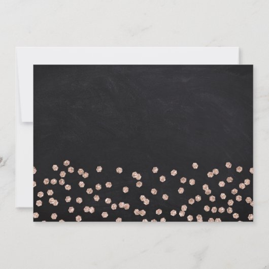 Chalkboard RoseGold Ballonnen 2 Foto 80e Verjaarda Kaart (Achterkant)