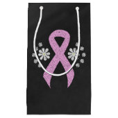Chalkboard roze Awareness Ribbon Klein Cadeauzakje (Voorkant)