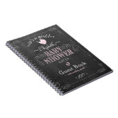  Chalkboard Roze Baby shower Guest Book- Notitieboek (Rechterzijde)