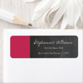 Chalkboard Roze Bruiloft Retourlabel Etiket (Insitu)