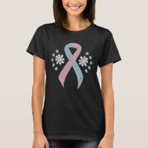 Chalkboard roze en Light Blue Awareness Ribbon
