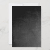 Chalkboard Roze Gray Wedding Uitnodiging (Achterkant)