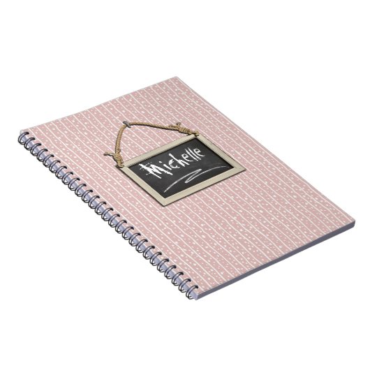 Chalkboard roze ID397 Notitieboek (Rechterzijde)