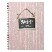 Chalkboard roze ID397 Notitieboek (Voorkant)
