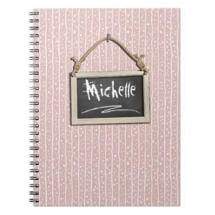 Chalkboard roze ID397 Notitieboek