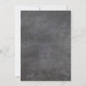  Chalkboard Roze White Floral Empty Nest Kaart (Achterkant)