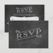Chalkboard RSVP (Voorkant / Achterkant)
