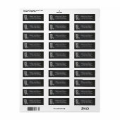 Chalkboard RSVP-Adresetiketten Etiket (Full Sheet)