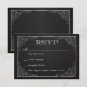  Chalkboard RSVP Kaartje (Voorkant / Achterkant)