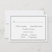 Chalkboard RSVP Weddenkaart (Voorkant)