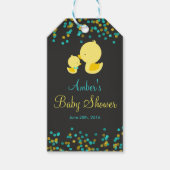 Chalkboard Rubber Duck Baby shower Cadeau Labels Cadeaulabel (Voorkant)