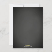 Chalkboard Rustic BBQ Birthday Party Invitations Kaart (Achterkant)