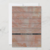 Chalkboard Rustic Floral Bridal Shower Kaart (Achterkant)