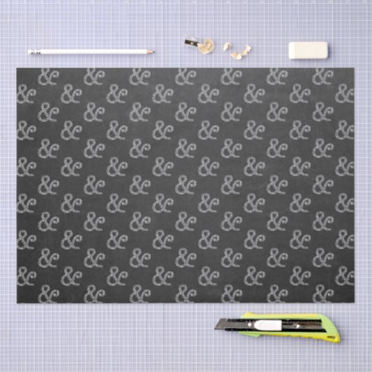 Chalkboard Rustic Vrijgezellenfeest de heer & Mrs  Tissuepapier (Craft)