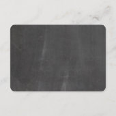 Chalkboard rustic Wishing well bruiloft insert car Informatiekaartje (Achterkant)