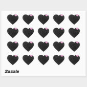 Chalkboard rustieke Shabby chique roze krijt liefd Hart Sticker (Vel)