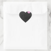 Chalkboard rustieke Shabby chique roze krijt liefd Hart Sticker (Tas)