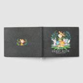 Chalkboard Safari Oerwoud Baby shower gastenboek (Volledig)