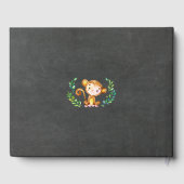 Chalkboard Safari Oerwoud Baby shower gastenboek (Achterkant)