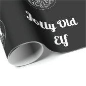 Chalkboard - Santa - Zwart Cadeaupapier (Rol Hoek)