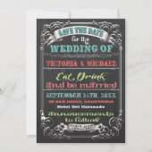 Chalkboard Save the date Wedding (Voorkant)