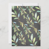 Chalkboard Schattig Koala Beer Baby shower Kaart (Achterkant)