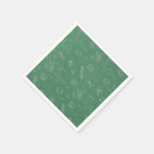 Chalkboard Science Pattern Verjaardagsfeestartikel Servet (Hoek)