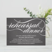 CHALKBOARD SCRIPT | REHEARSAL DINNER INVITE KAART (Staand voorkant)