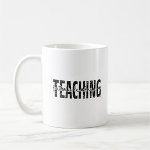 Chalkboard Script Teaching Quote Art Koffiemok