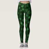 Chalkboard Shamrock St. Patrick's Day Leggings (Voorkant)