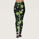 Chalkboard Shamrock St. Patrick's Day Leggings (Achterkant)