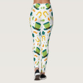 Chalkboard Shamrock St. Patrick's Day Leggings (Achterkant)