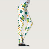 Chalkboard Shamrock St. Patrick's Day Leggings (Rechts)
