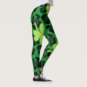 Chalkboard Shamrock St. Patrick's Day Leggings (Rechts)
