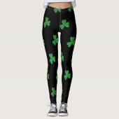 Chalkboard Shamrock St. Patrick's Day Leggings (Voorkant)