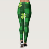 Chalkboard Shamrock St. Patrick's Day Leggings (Achterkant)