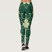 Chalkboard Shamrock St. Patrick's Day Leggings (Achterkant)