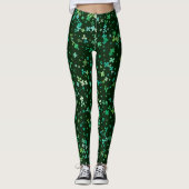 Chalkboard Shamrock St. Patrick's Day Leggings (Voorkant)