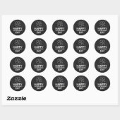 Chalkboard Shamrock, St Patrick's Day Ronde Sticker (Vel)