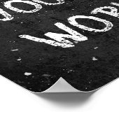 Chalkboard-Show Uw werkklaslokaal Poster (Hoek)